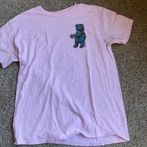 Pink Kids T-Shirt with Bear Design